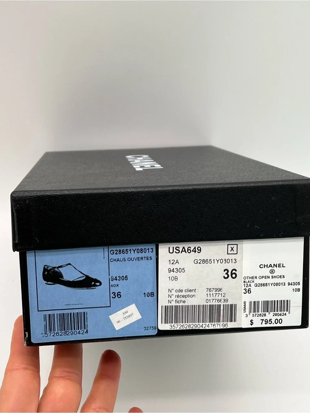 🔴Authentic CHANEL Black Leather Ballet Flats/Shoes🔴